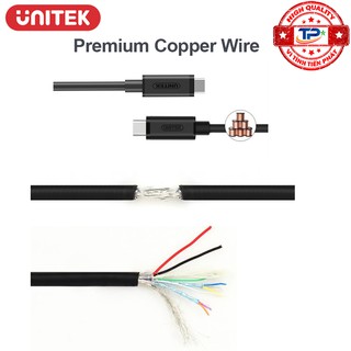 CÁP 2 ĐẦU TYPE-C UNITEK Y-C477BK