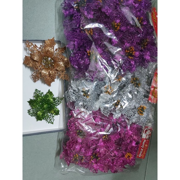 Hoa trạng nguyên kim tuyến trang trí