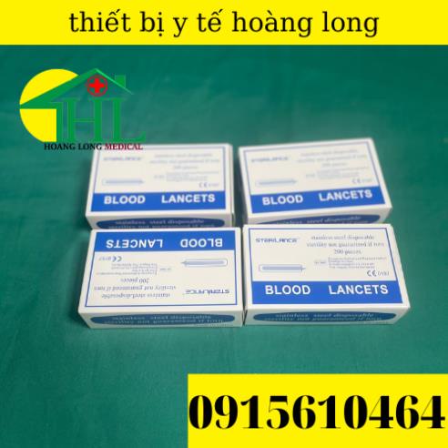 Kim Chích Máu Rạch Mụn Blood Lancet Hải Nam Hộp 200 Cái