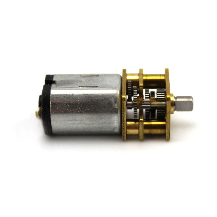 Motor giảm tốc siêu khỏe, bánh răng thép, nhỏ gọn, Động cơ giảm tốc 3-6v trục ngắn