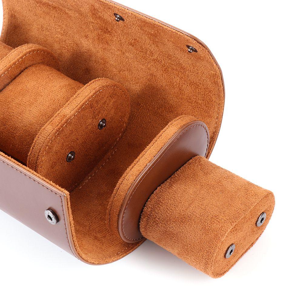 Hộp Đựng Đồng Hồ 3 Ngăn Bằng Da PU Có Gối Cuộn Tháo Rời Được Tiện Lợi Dành Cho