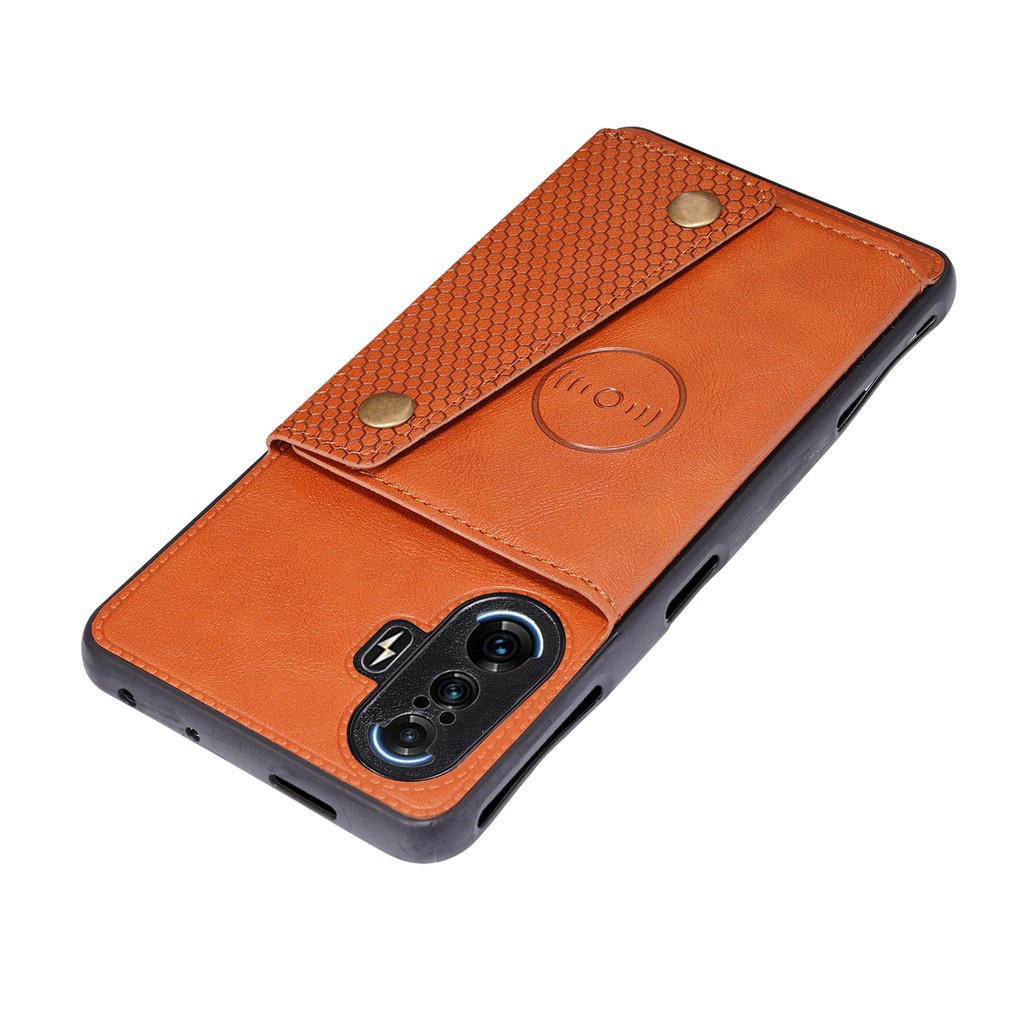 Vỏ Bao Da Điện Thoại Pu Có Ngăn Đựng Thẻ Khóa Nam Châm Cho Xiaomi Redmi K40 Gaming Edition Note 10 Pro 9 Pro 9t 8t K20 K30 Pro Ốp