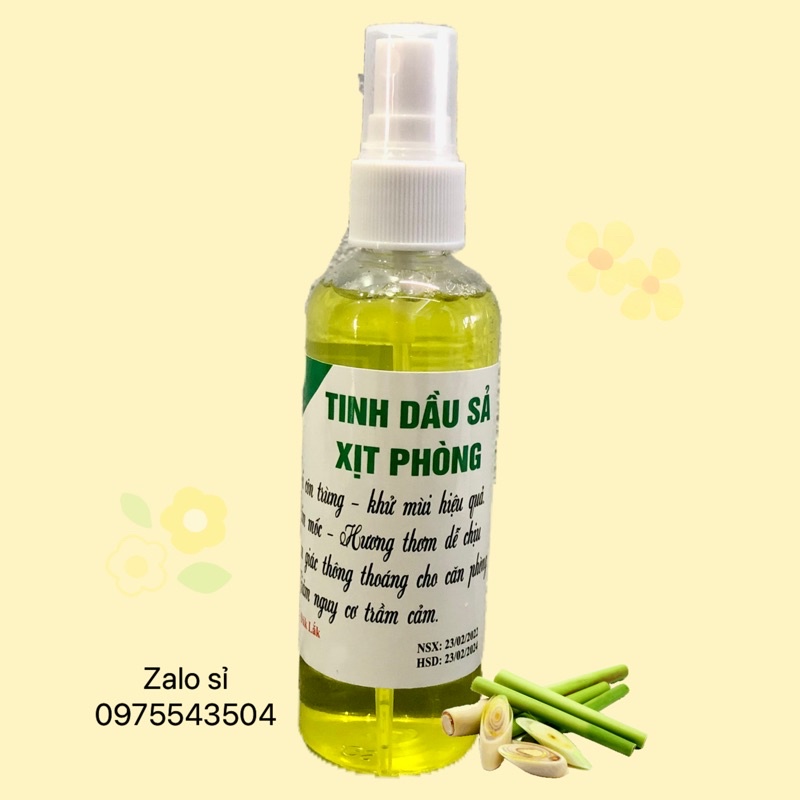 (Mã giảm giá 10% LYHULH9x9)Xịt Thơm Phòng Hương Sả Chanh 100ml