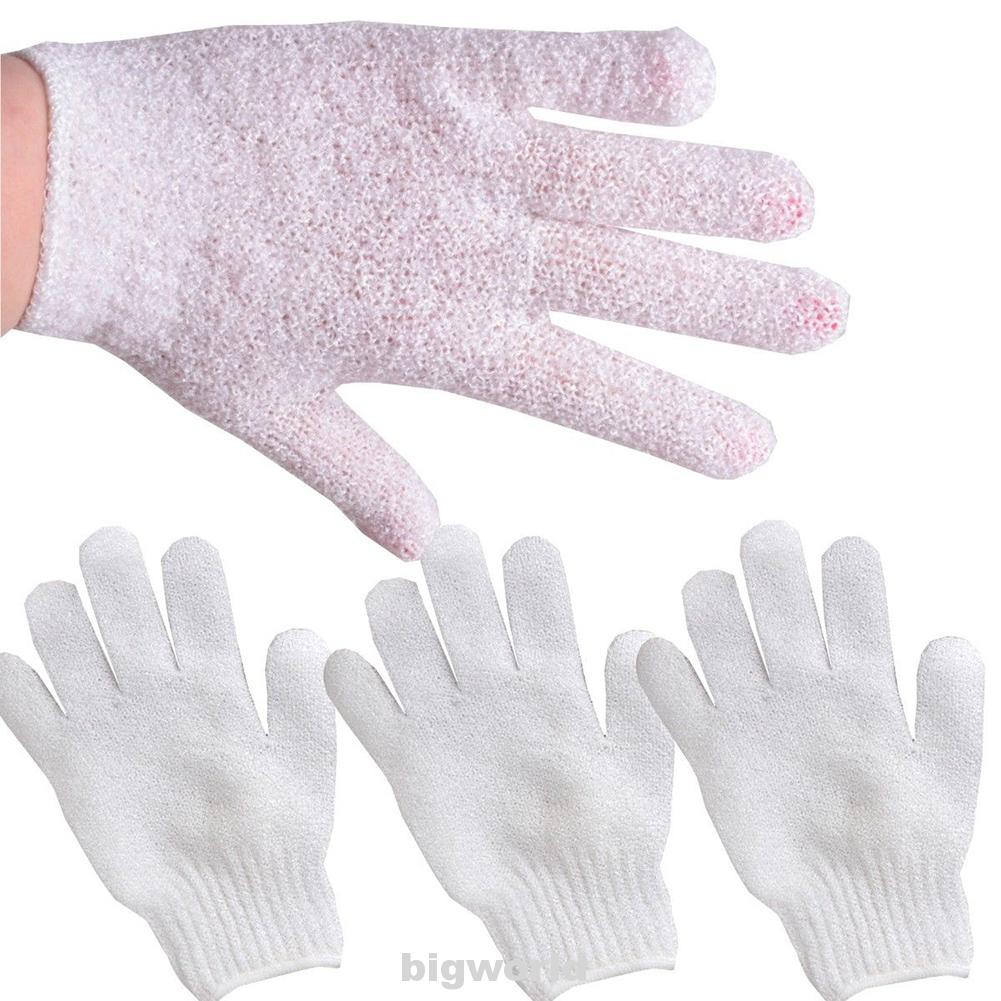 4pcs Cleaner Exfoliating Massage Scrub White Candy Color Cleansing Face/legs/body Shower Gloves