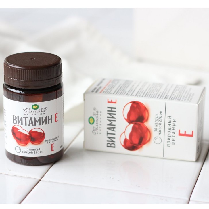 [Có sẵn] Vitamin E (30 viên E 270mg - hũ nhựa, hàng chuẩn Nga - mẫu mới 2020) | BigBuy360 - bigbuy360.vn