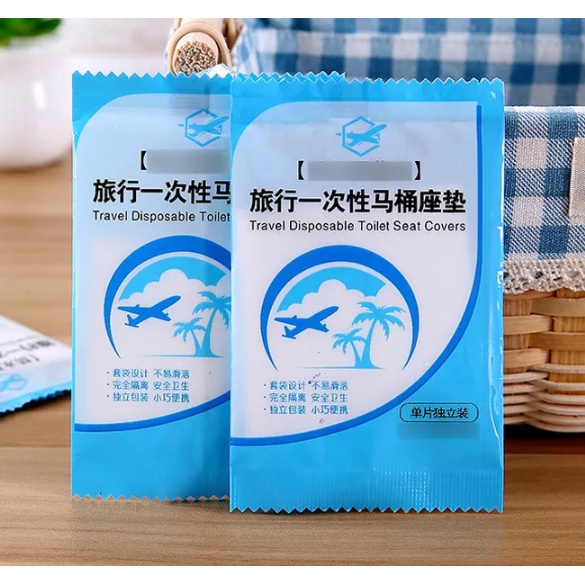 Bộ 5 tấm lót ngồi vệ sinh toilet dùng 1 lần