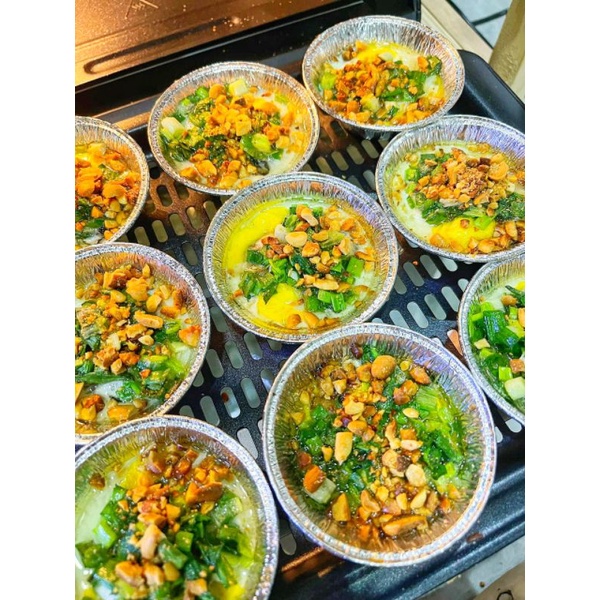 Set 100 Bát bạc nướng hàu , nướng bánh tart trứng bông lan, thực phẩm màng nhôm dùng trong lò nướng nồi chiên không dầu