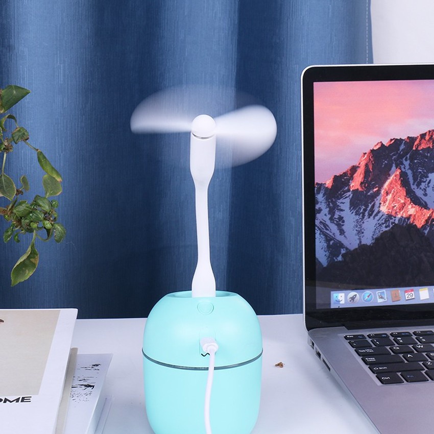 Quạt USB Mini 2 Cánh Làm Mát Mềm Dẻo Gắn Cổng Usb Máy Xông Tinh Dầu Máy Phun Sương Laptop Nhiều Màu Sắc Đẹp Mắt