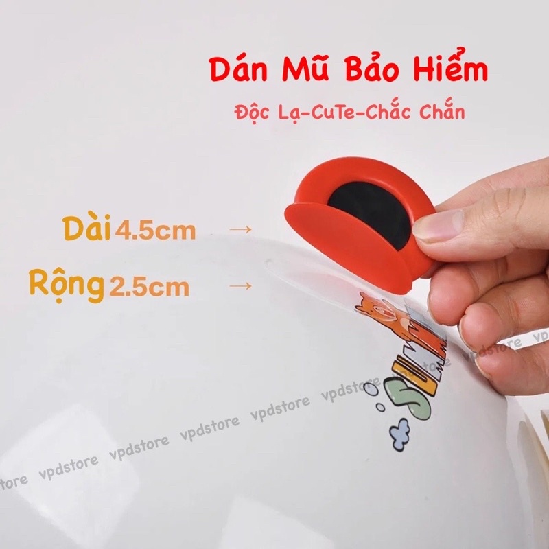 Phụ kiện Tai gấu mũ bảo hiểm - phụ kiện gắn trang trí nón bảo hiểm cute, độc lạ