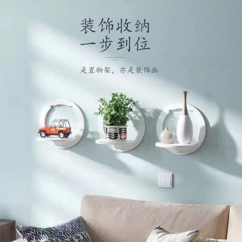sét 2 kệ Tròn Gắn Tường Mới siêu Xinh