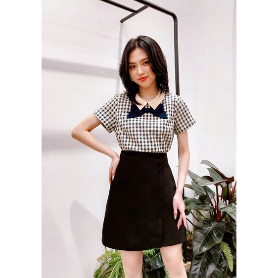 [Mã 33FASHIONSALE giảm 12% đơn 99K] Áo đũi kẻ nơ