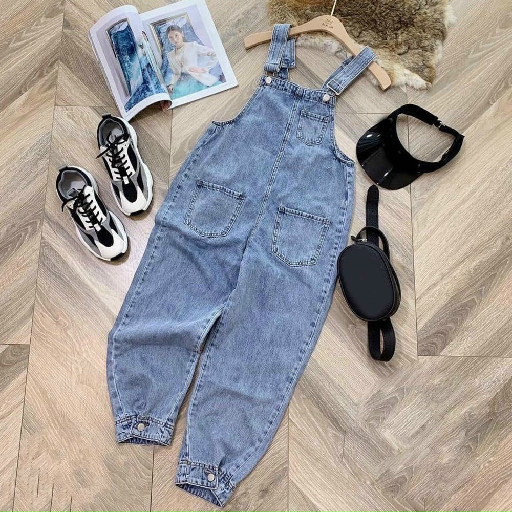 Quần yếm jeans 3 túi siêu đẹp | BigBuy360 - bigbuy360.vn