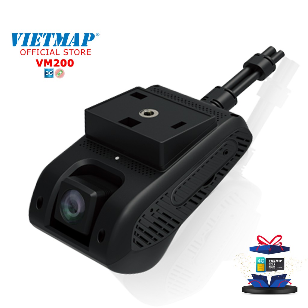 Vietmap Icam VM200- Camera Hành Trình Giám Sát Hành Trình- Truyền hình từ xa- Phát Wifi