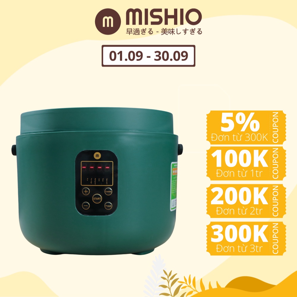 Nồi Cơm Điện Tử Lòng Niêu Mishio MK300