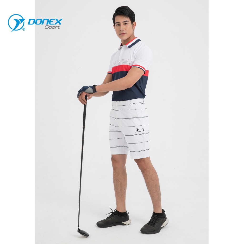 Áo Thể Thao Chơi Golf Nam DONEXPRO Form Classic, In Chuyển Nhiệt Hoa Văn, Bền Màu, Vải Ltex 635 MC-9048