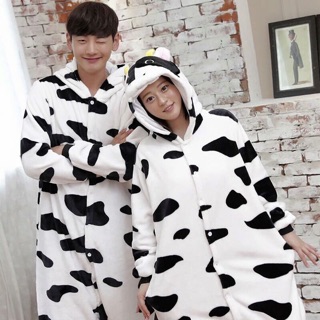 Pijama thú bông hình bò sữa