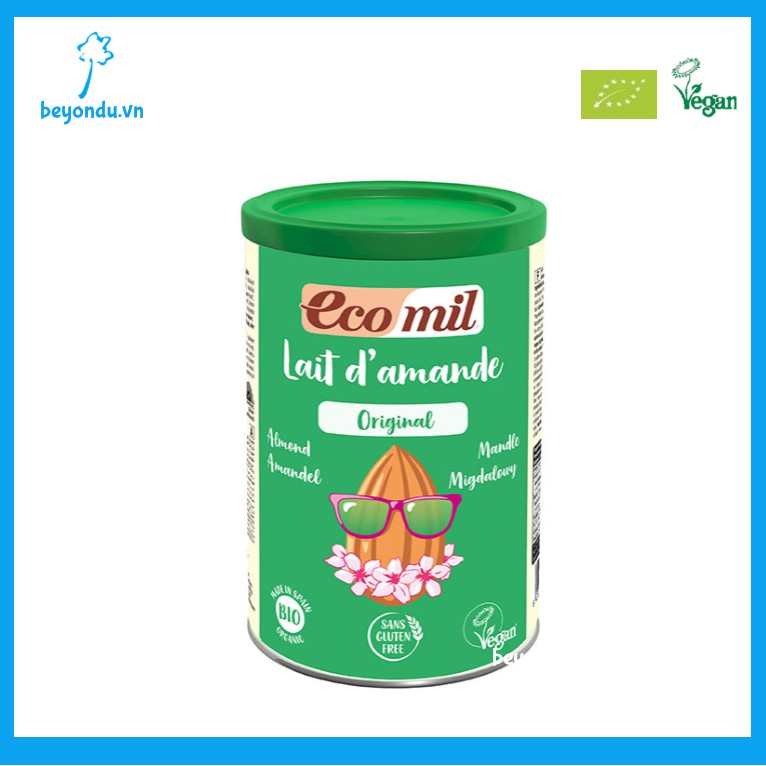 Sữa bột hạnh nhân hữu cơ Ecomil original 400g