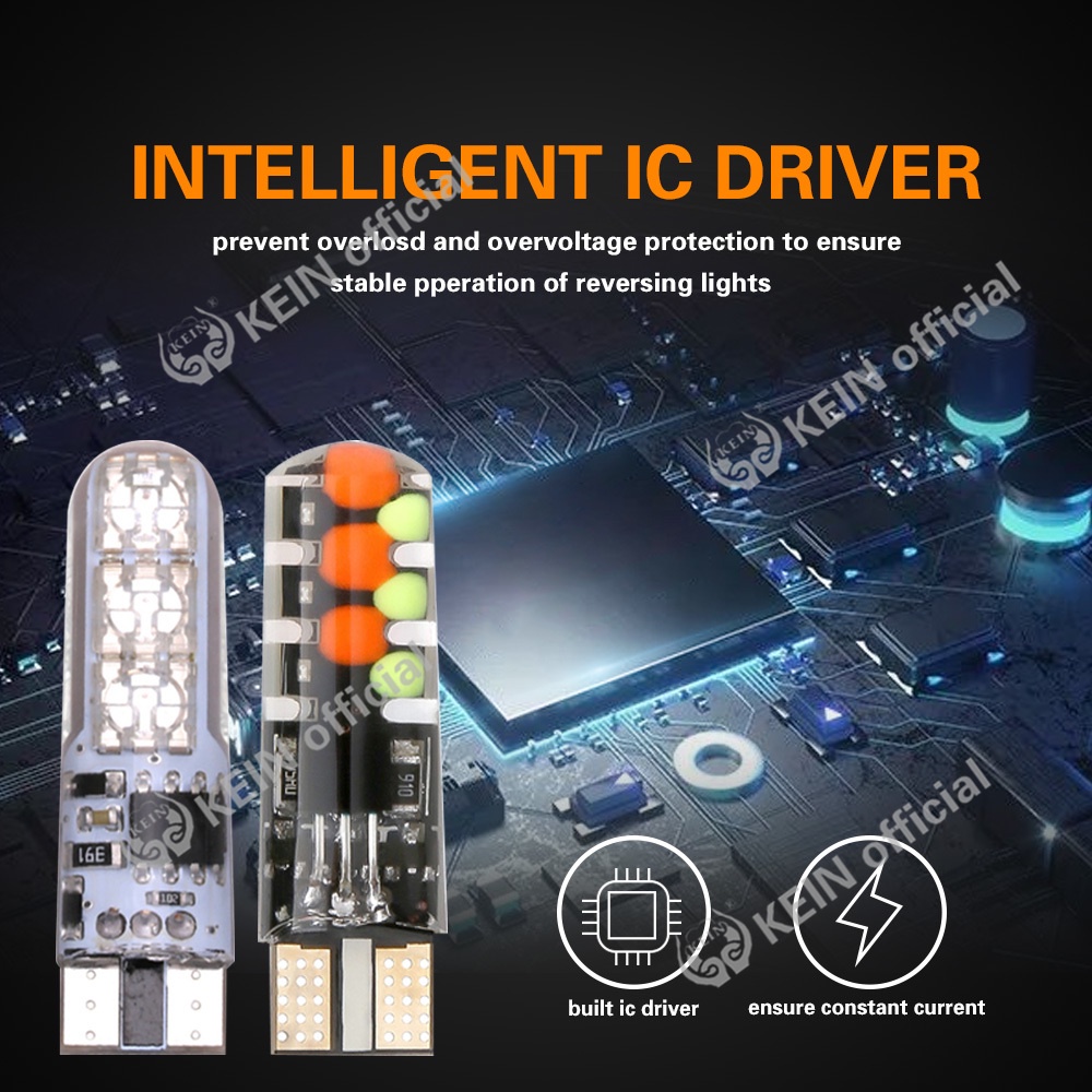 Đèn LED T10 RGB W5W 194 5050 SMD 12V COB RGBW Trang Trí Nội Thất Xe Hơi