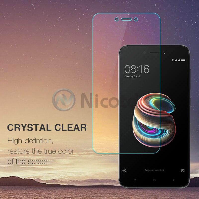 Nicotd 2.5D Premium Tempered Glass For Xiaomi Redmi 5A 5.0 inch Screen Protector Toughened protective film for Redmi 5A 5a Glass