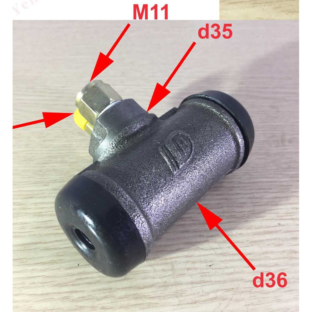 Bơm dầu phanh bánh Sau, heo thắng, xi lanh bơm dầu thắng xe Vinaxuki 1 tấn. Mã SP BJ130 loại có xả gió