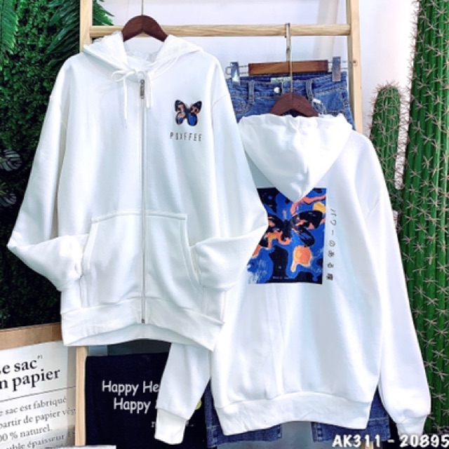 Áo Khoác Nỉ Bướm Nỉ Bông Dày Dặn Form Rộng Unisex - AK3311 | BigBuy360 - bigbuy360.vn