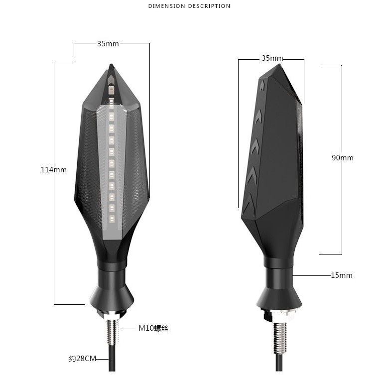 Cặp xi nhan chạy đuổi 2 in 1 Arrow