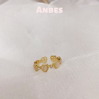 Nhẫn bạc Trái Tim đính đá Anbes.accessories