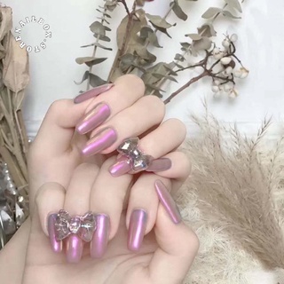 Bộ 24 móng tay giả đính đá cao cấp, dáng móng dài nghệ thuật ( Tặng kèm keo và dũa )