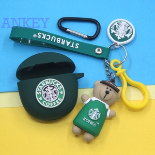 For Google Pixel Buds 2 / Buds A-Series / Buds Pro Case Starbucks Bear Cartoon Earphone Wireless Bluetooth Earphone Case Cute Soft Silicone Protective Case Cover