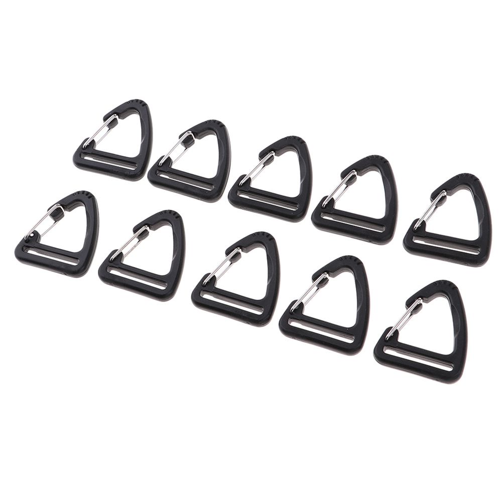 Set 5 móc khóa tam giác màu đen siêu bền tiện dụng