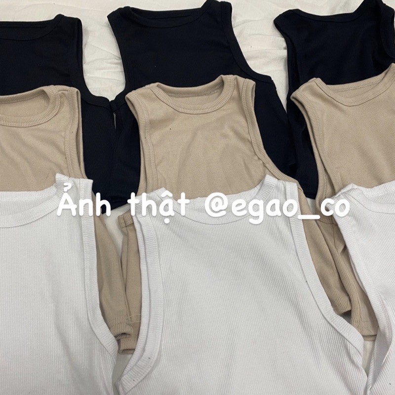 ÁO BA LỖ CROPTOP BASIC CHẤT THUN GÂN XỊN XÒ | BigBuy360 - bigbuy360.vn