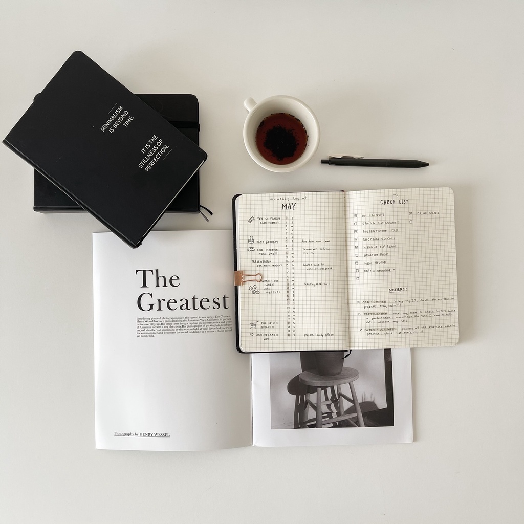 Sổ tay CRABIT ruột ô vuông Grid 130gsm ghi chép, làm bullet journal