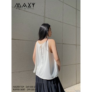 Áo cổ yếm dáng xòe halter top Maxy Workshop