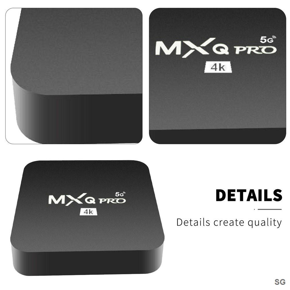 Đầu TV box MXQ pro 4K HD 8 + 128GB WiFi Android 10 1 ChấT LượNg Cao KèM Phụ KiệN
