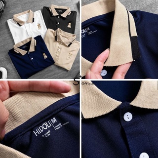 Áo phông học sinh - Áo Thun thêu gấu Teddy - Áo polo Hidoli siêu đẹp