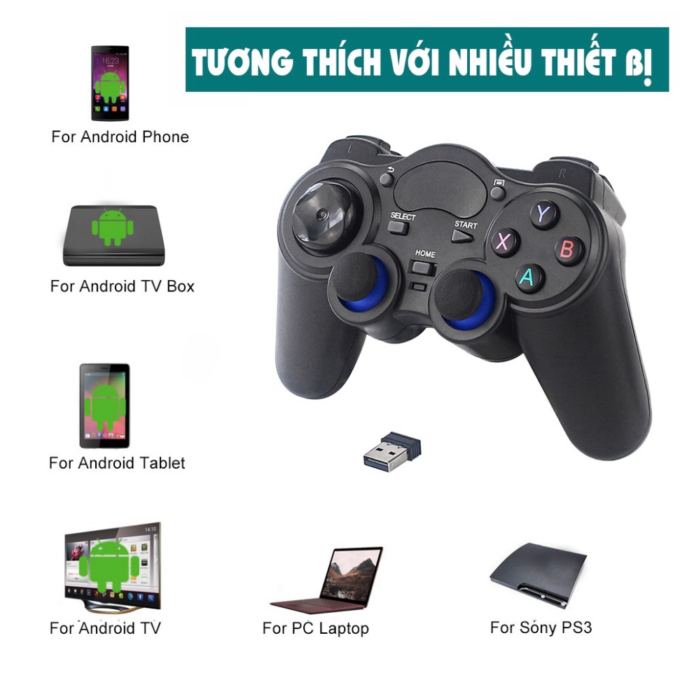 Tay cầm chơi game PC  Laptop  Điện Thoại  TV Android  TV Box Tay cầm chơi game không dây USB Bluetooth 2.4G | BigBuy360 - bigbuy360.vn