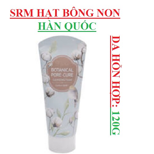 Sữa rửa mặt Hàn quốc Fiore cho da hỗn hợp, cho da khô, cho da nhạy cảm tuýp 120gr