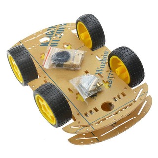Khung gầm bánh xe với bộ mã hóa tốc độ 4WD cho Arduino M26