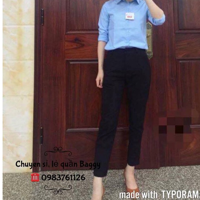 Quần Baggy công sở cao cấp (ảnh thật)