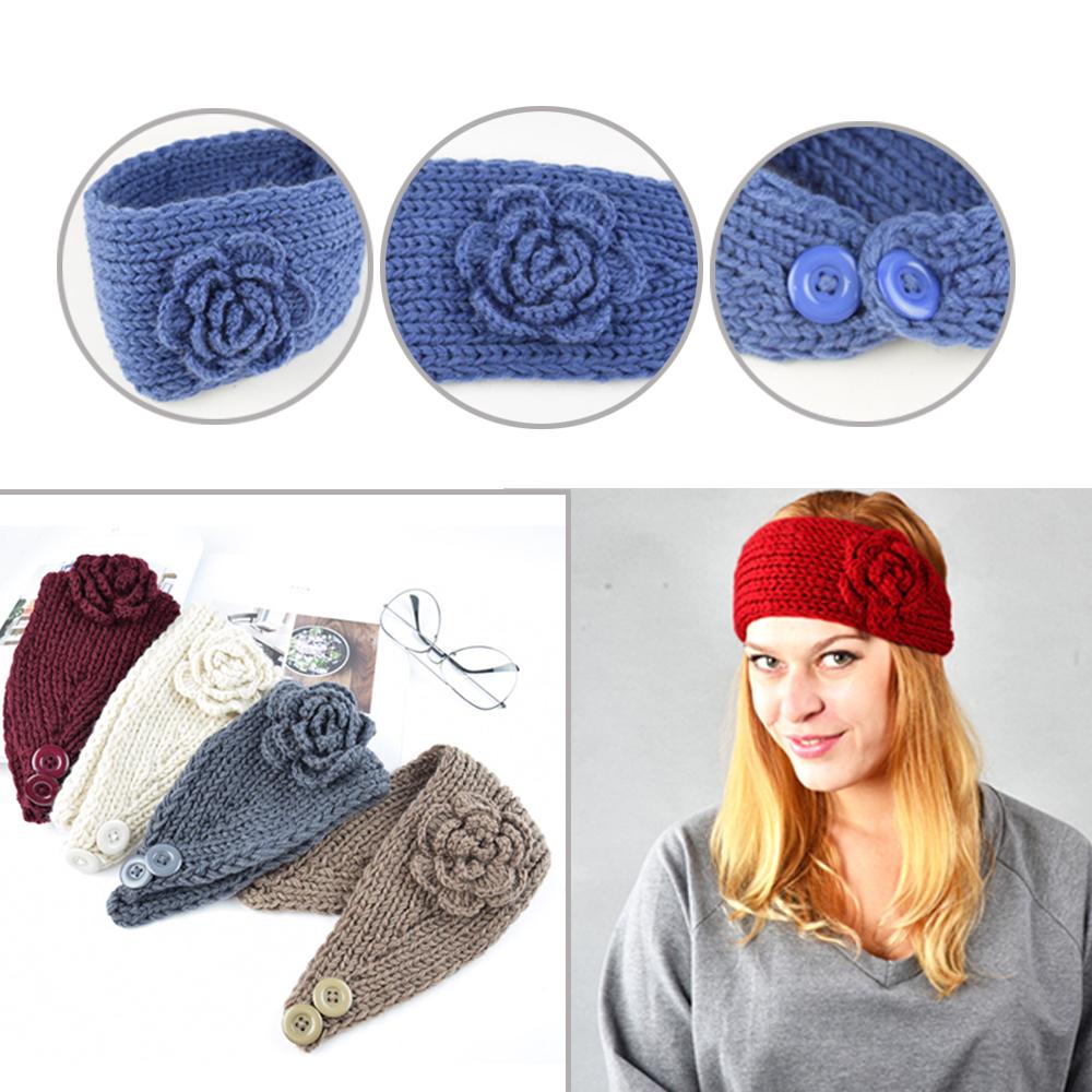 SUMU Băng Đô Cài Tóc Bản To Đính Hoa Trà Dễ Thương