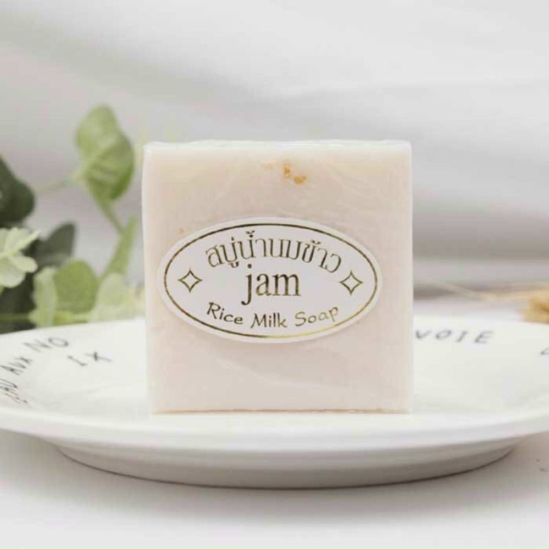 Chính Hãng - Lốc 12 xà bông cám gạo và nghệ cam Jam Thái Lan