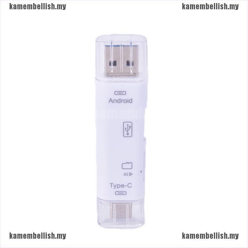 Đầu Đọc Thẻ Nhớ Micro-usb 3.1 Type-c Sd Tf Cho Android Pc