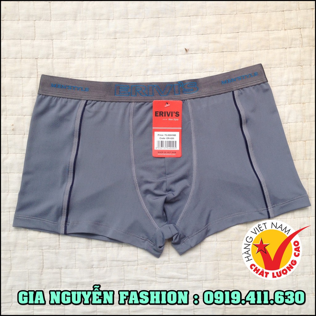 01 Quần Boxer Thun lạnh ERIVI'S - Hàng Việt Nam Cao cấp