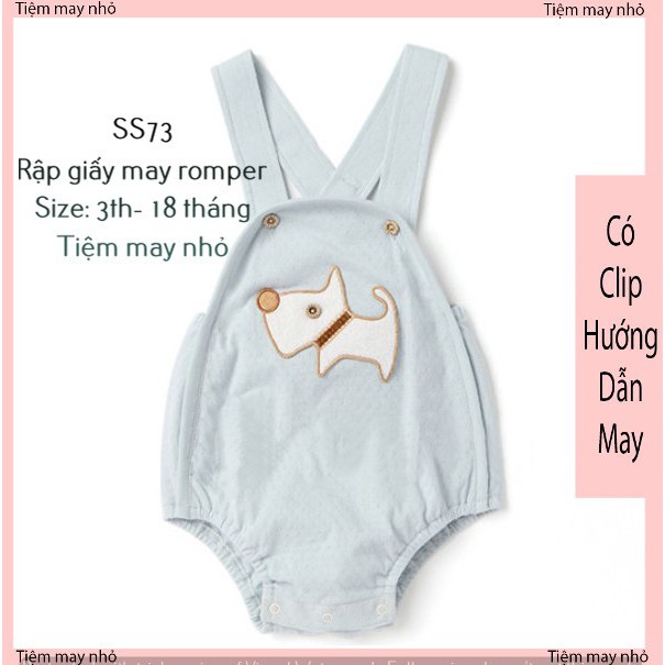 SS73_Rập giấy may bodysuit sơ sinh