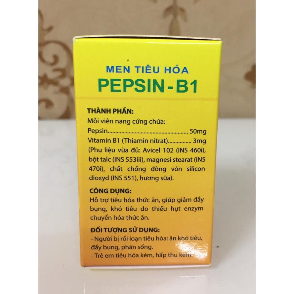 Men tiêu hóa Pepsin B1- Giảm nhanh chướng bụng đầy hơi, thích hợp người bị đại tràng