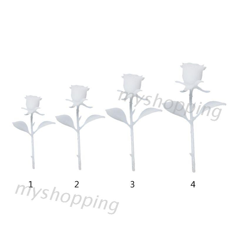 Khuôn Silicone Làm Trang Sức Hình Hoa Hồng 3d