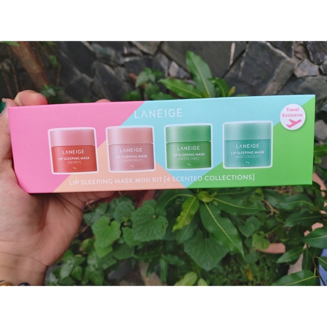 SET Ủ MÔI LANEIGE 4 HŨ 8g