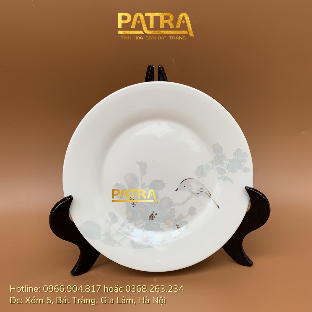 Bộ bát đĩa sứ M6 - bộ bát đĩa Bát Tràng cao cấp (bán đồ lẻ tại đây)