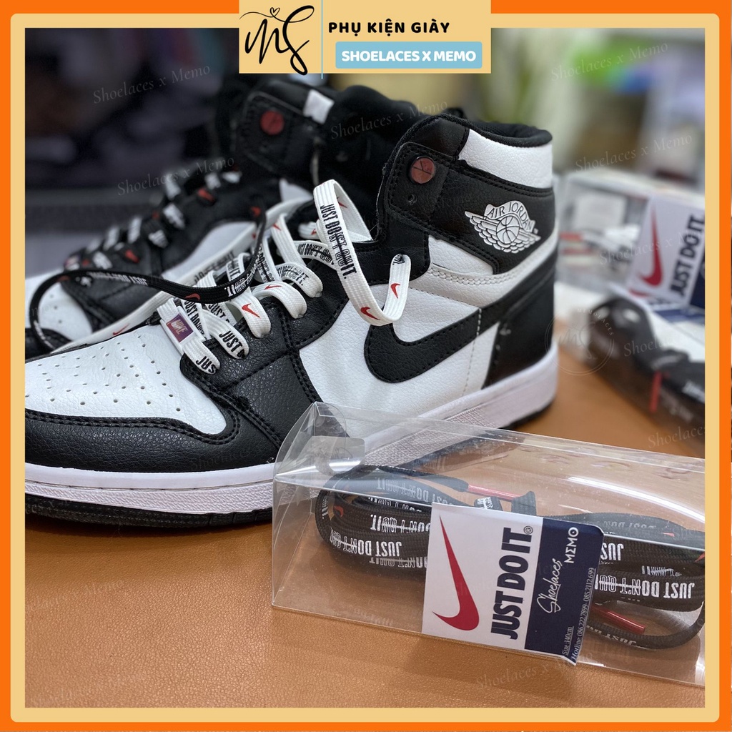 Dây giày jordan Just Dont It custom AJ1 AF1 với đầu dây nâng cấp