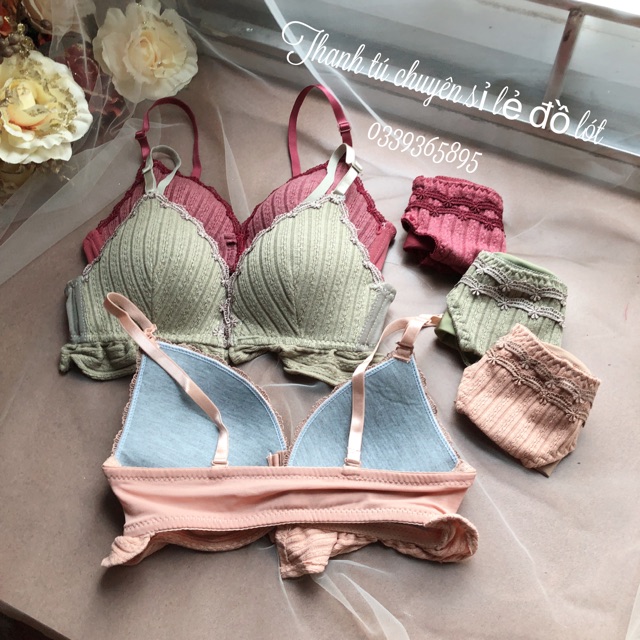 Bộ đồ lót Sweet Girl bánh bèo cài trước ngực | BigBuy360 - bigbuy360.vn